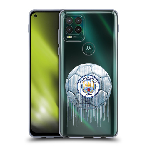 Manchester City Man City FC Drip Art Logo Soft Gel Case for Motorola Moto G Stylus 5G 2021