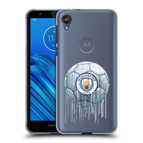 Manchester City Man City FC Drip Art Logo Soft Gel Case for Motorola Moto E6