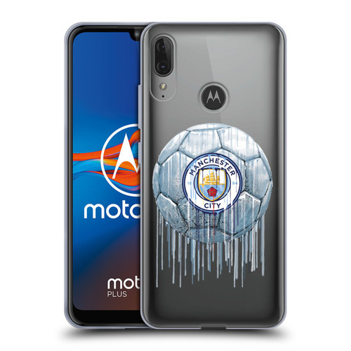 Manchester City Man City FC Drip Art Logo Soft Gel Case for Motorola Moto E6 Plus
