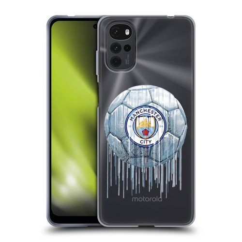 Manchester City Man City FC Drip Art Logo Soft Gel Case for Motorola Moto G22
