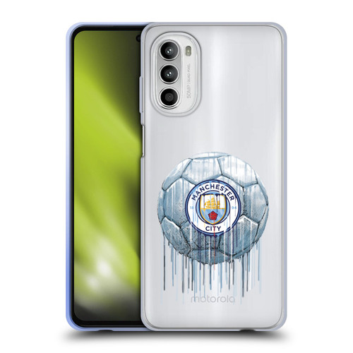 Manchester City Man City FC Drip Art Logo Soft Gel Case for Motorola Moto G52