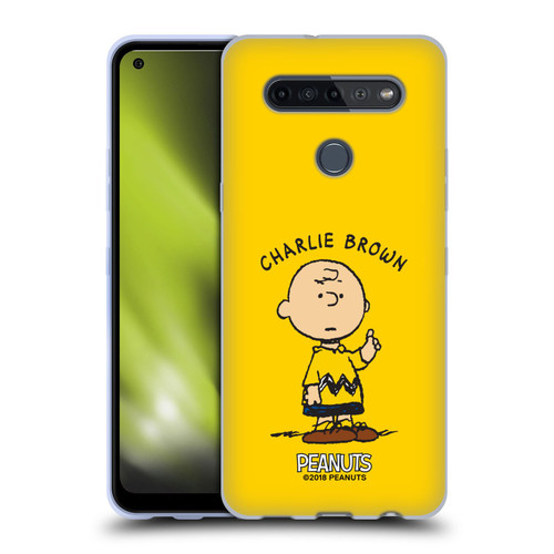 Peanuts Characters Charlie Brown Soft Gel Case for LG K51S