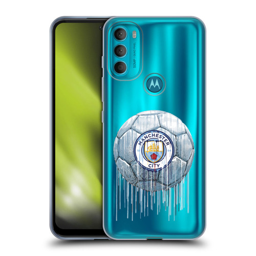 Manchester City Man City FC Drip Art Logo Soft Gel Case for Motorola Moto G71 5G