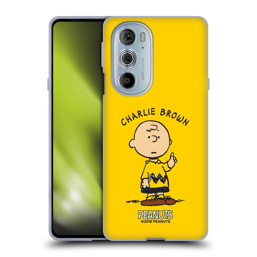 Peanuts Characters Charlie Brown Soft Gel Case for Motorola Edge X30