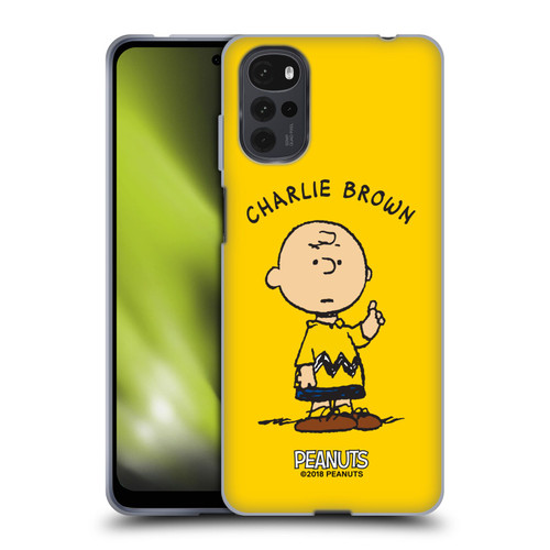 Peanuts Characters Charlie Brown Soft Gel Case for Motorola Moto G22