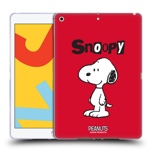 Peanuts Characters Snoopy Soft Gel Case for Apple iPad 10.2 2019/2020/2021