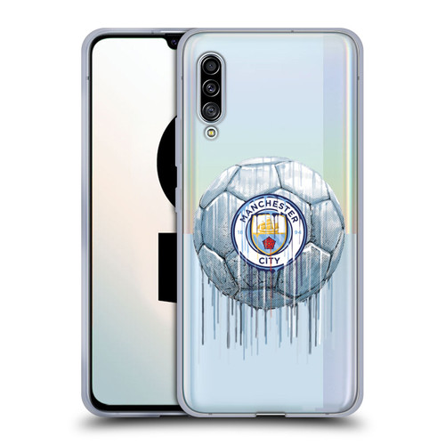 Manchester City Man City FC Drip Art Logo Soft Gel Case for Samsung Galaxy A90 5G (2019)