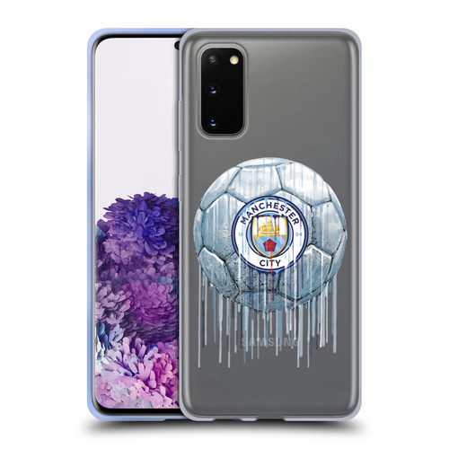 Manchester City Man City FC Drip Art Logo Soft Gel Case for Samsung Galaxy S20 / S20 5G