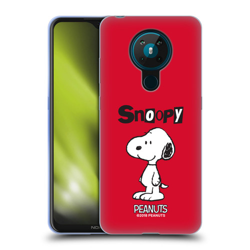 Peanuts Characters Snoopy Soft Gel Case for Nokia 5.3
