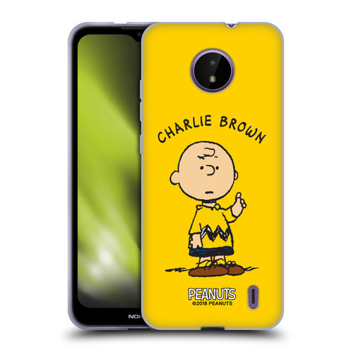 Peanuts Characters Charlie Brown Soft Gel Case for Nokia C10 / C20