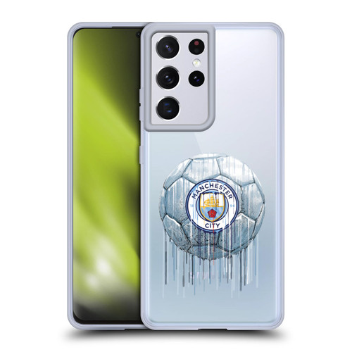 Manchester City Man City FC Drip Art Logo Soft Gel Case for Samsung Galaxy S21 Ultra 5G