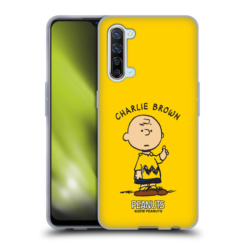Peanuts Characters Charlie Brown Soft Gel Case for OPPO Find X2 Lite 5G