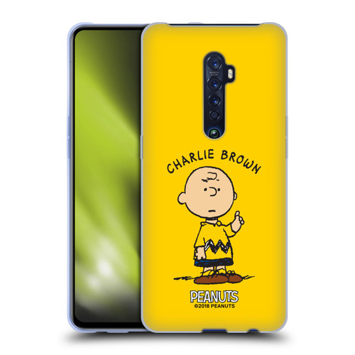 Peanuts Characters Charlie Brown Soft Gel Case for OPPO Reno 2