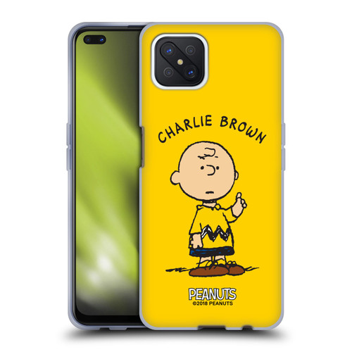 Peanuts Characters Charlie Brown Soft Gel Case for OPPO Reno4 Z 5G