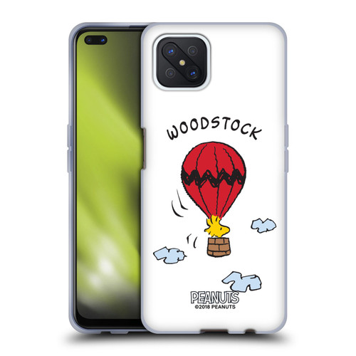 Peanuts Characters Woodstock Soft Gel Case for OPPO Reno4 Z 5G
