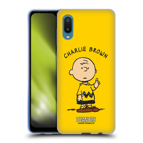 Peanuts Characters Charlie Brown Soft Gel Case for Samsung Galaxy A02/M02 (2021)