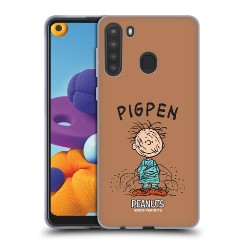 Peanuts Characters Pigpen Soft Gel Case for Samsung Galaxy A21 (2020)