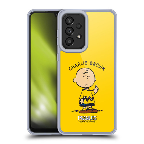 Peanuts Characters Charlie Brown Soft Gel Case for Samsung Galaxy A33 5G (2022)