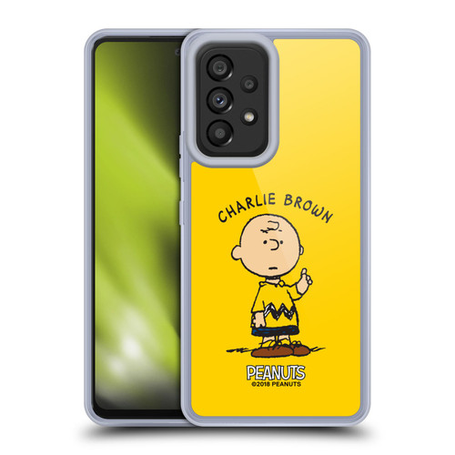 Peanuts Characters Charlie Brown Soft Gel Case for Samsung Galaxy A53 5G (2022)
