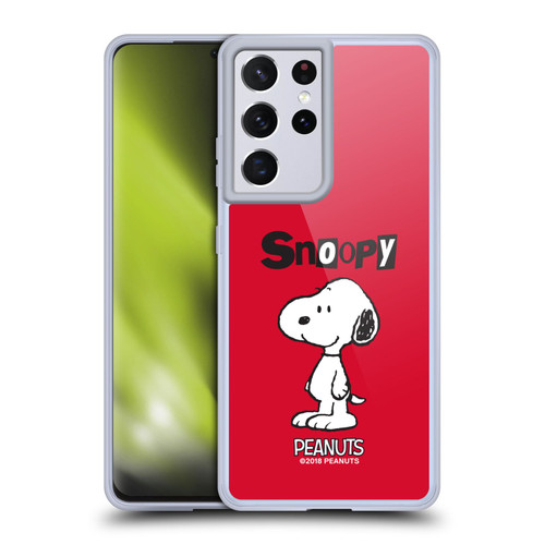 Peanuts Characters Snoopy Soft Gel Case for Samsung Galaxy S21 Ultra 5G & MagSafe