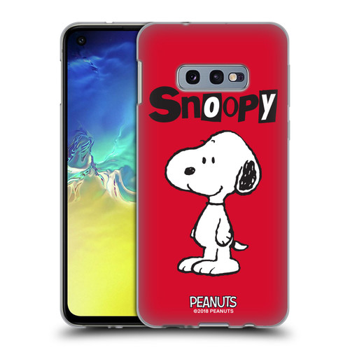 Peanuts Characters Snoopy Soft Gel Case for Samsung Galaxy S10e