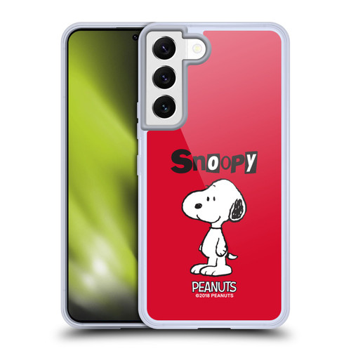 Peanuts Characters Snoopy Soft Gel Case for Samsung Galaxy S22 5G & MagSafe