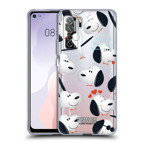 Peanuts Character Patterns Snoopy Soft Gel Case for Huawei Nova 7 SE/P40 Lite 5G