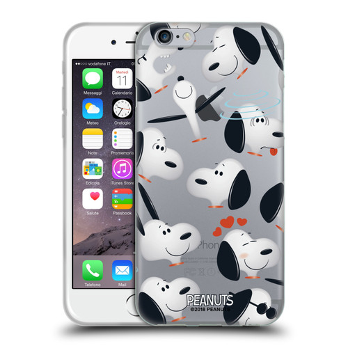 Peanuts Character Patterns Snoopy Soft Gel Case for Apple iPhone 6 / iPhone 6s