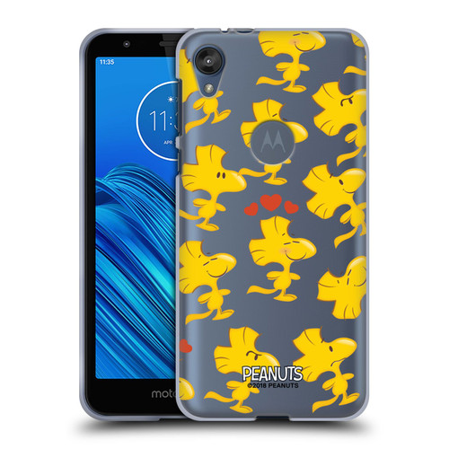 Peanuts Character Patterns Woodstock Soft Gel Case for Motorola Moto E6