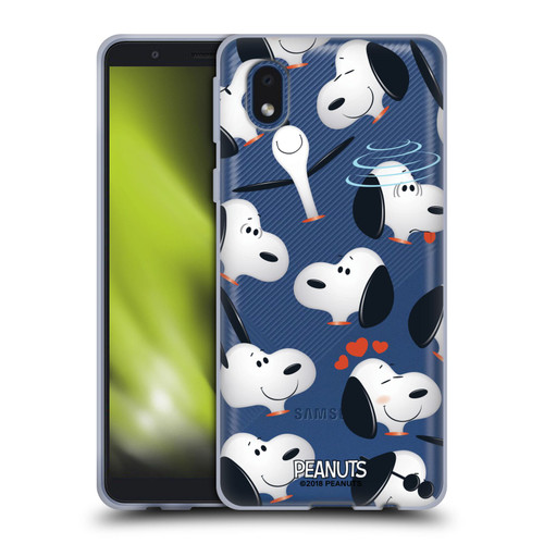 Peanuts Character Patterns Snoopy Soft Gel Case for Samsung Galaxy A01 Core (2020)