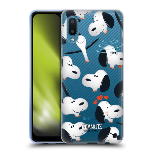 Peanuts Character Patterns Snoopy Soft Gel Case for Samsung Galaxy A02/M02 (2021)