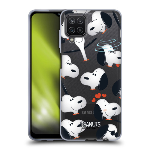 Peanuts Character Patterns Snoopy Soft Gel Case for Samsung Galaxy A12 (2020)