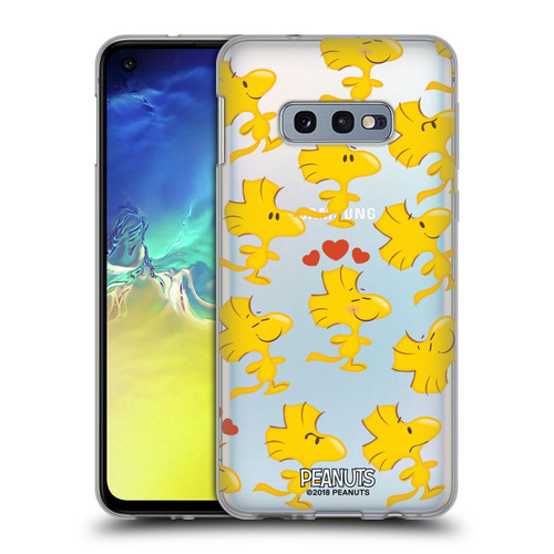 Peanuts Character Patterns Woodstock Soft Gel Case for Samsung Galaxy S10e
