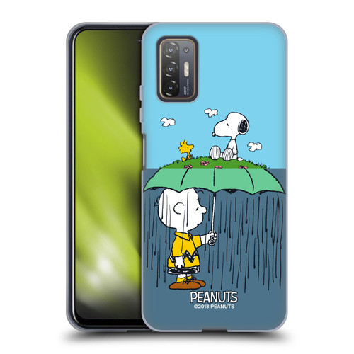 Peanuts Halfs And Laughs Charlie, Snoppy & Woodstock Soft Gel Case for HTC Desire 21 Pro 5G