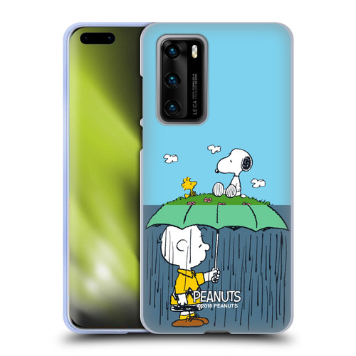 Peanuts Halfs And Laughs Charlie, Snoppy & Woodstock Soft Gel Case for Huawei P40 5G
