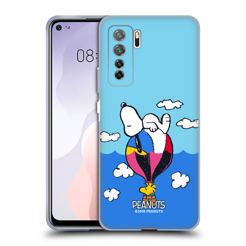 Peanuts Halfs And Laughs Snoopy & Woodstock Balloon Soft Gel Case for Huawei Nova 7 SE/P40 Lite 5G