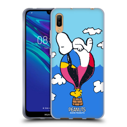 Peanuts Halfs And Laughs Snoopy & Woodstock Balloon Soft Gel Case for Huawei Y6 Pro (2019)