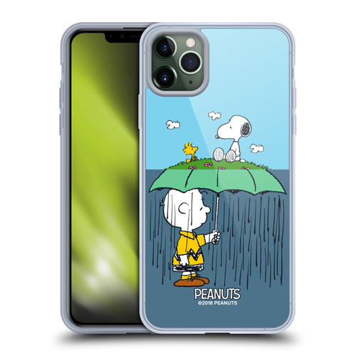 Peanuts Halfs And Laughs Charlie, Snoppy & Woodstock Soft Gel Case for Apple iPhone 11 Pro Max