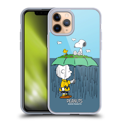 Peanuts Halfs And Laughs Charlie, Snoppy & Woodstock Soft Gel Case for Apple iPhone 11 Pro