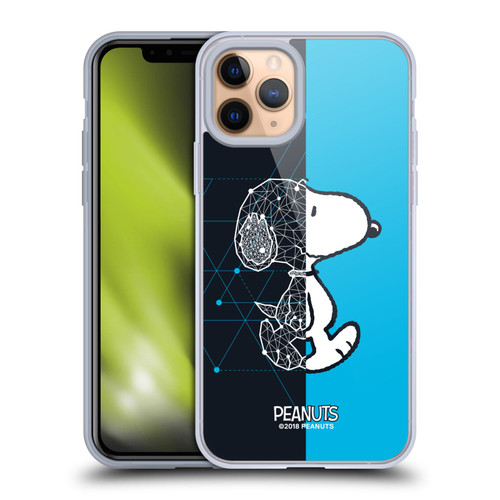 Peanuts Halfs And Laughs Snoopy Geometric Soft Gel Case for Apple iPhone 11 Pro