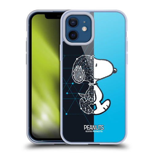 Peanuts Halfs And Laughs Snoopy Geometric Soft Gel Case for Apple iPhone 12 / iPhone 12 Pro & MagSafe