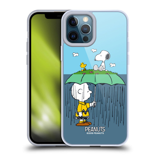 Peanuts Halfs And Laughs Charlie, Snoppy & Woodstock Soft Gel Case for Apple iPhone 12 Pro Max