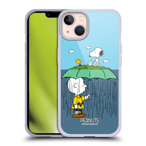 Peanuts Halfs And Laughs Charlie, Snoppy & Woodstock Soft Gel Case for Apple iPhone 13