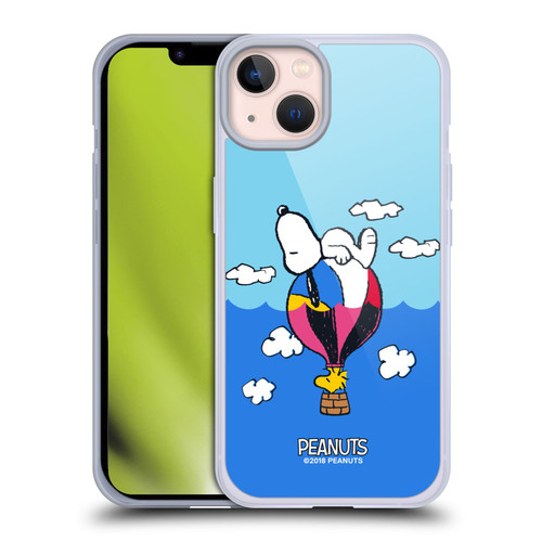 Peanuts Halfs And Laughs Snoopy & Woodstock Balloon Soft Gel Case for Apple iPhone 13 & MagSafe