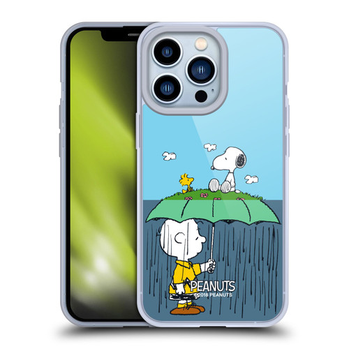 Peanuts Halfs And Laughs Charlie, Snoppy & Woodstock Soft Gel Case for Apple iPhone 13 Pro