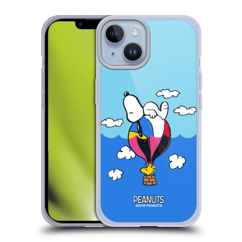Peanuts Halfs And Laughs Snoopy & Woodstock Balloon Soft Gel Case for Apple iPhone 14