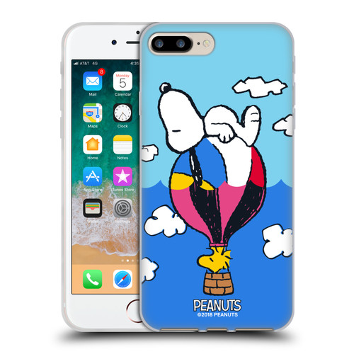 Peanuts Halfs And Laughs Snoopy & Woodstock Balloon Soft Gel Case for Apple iPhone 7 Plus / iPhone 8 Plus & MagSafe