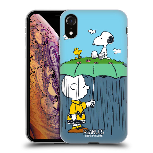 Peanuts Halfs And Laughs Charlie, Snoppy & Woodstock Soft Gel Case for Apple iPhone XR