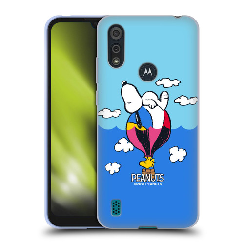 Peanuts Halfs And Laughs Snoopy & Woodstock Balloon Soft Gel Case for Motorola Moto E6s (2020)