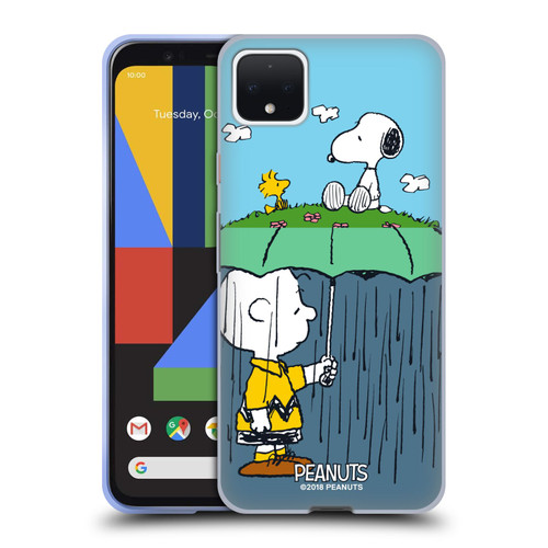 Peanuts Halfs And Laughs Charlie, Snoppy & Woodstock Soft Gel Case for Google Pixel 4 XL